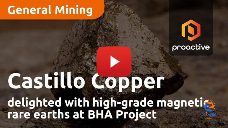 Intellasia East Asia News – Castillo Copper delighted with high-grade magnetic rare earths at BHA Project