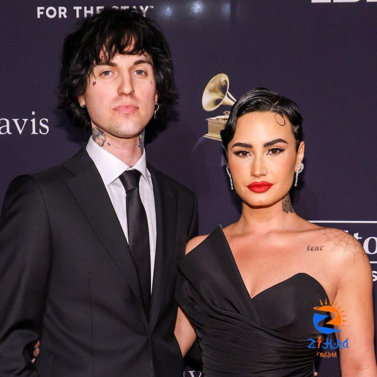 Demi Lovato & Jutes Make Red Carpet Debut as a Couple at Grammys Bash