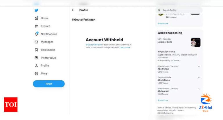 ‘Government of Pakistan’ account in India blocked on Twitter, here’s why