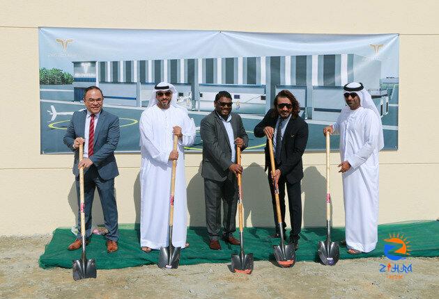 Mohammed bin Rashid Aerospace Hub in Dubai South breaks ground on hangar facility for helicopters