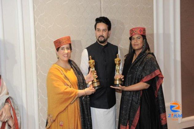 Union Minister Anurag Thakur meets team of Oscar winner ‘The Elephant Whisperers’