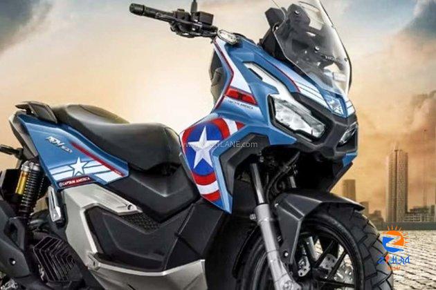 Honda ADV 160cc Scooter Iron Man, Captain America Edition