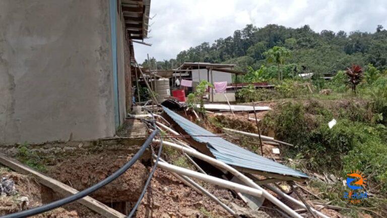 30 residents of Rh Ali Jilian in Pakan in distress after landslide behind longhouse