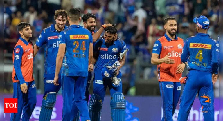 MI vs RR Highlights: Tim David late fireworks overshadows Yashasvi Jaiswal ton as Mumbai Indians pip Rajasthan Royals for fourth win | Cricket News