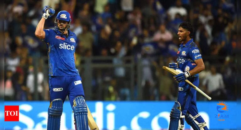 MI vs RR IPL 2023: Tim David steals Yashasvi Jaiswal’s thunder as Mumbai Indians beat Rajasthan Royals | Cricket News