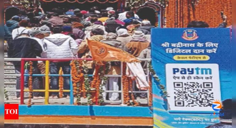 Now, Badri-Kedar temple panel says it got Rs 67 lakh via QR codes | India News