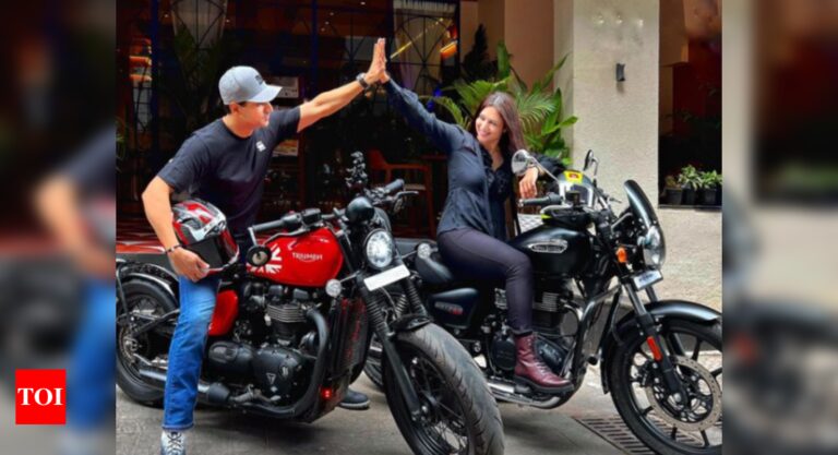 Exclusive: Vivek Dahiya and Divyanka Tripathi make a grand entry on bike for his film’s music launch