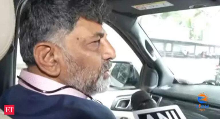 Race for Karnataka CM: Shivakumar leaves for Delhi, says he was asked to come alone – The Economic Times Video