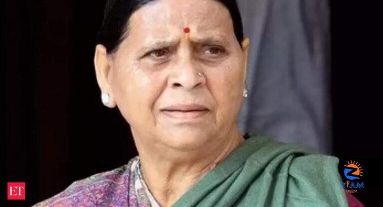 Land-for-Jobs Scam:  Rabri Devi leaves ED office after hours of questioning