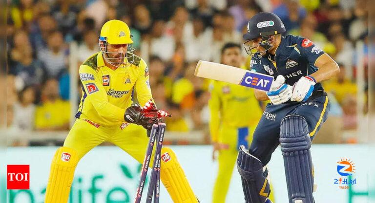 MS Dhoni: WATCH: MS Dhoni’s lightning glovework gets rid of rampaging Shubman Gill | Cricket News