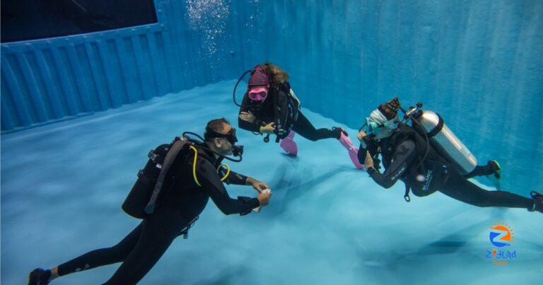 Learning how to scuba dive at the UAE’s largest indoor tank