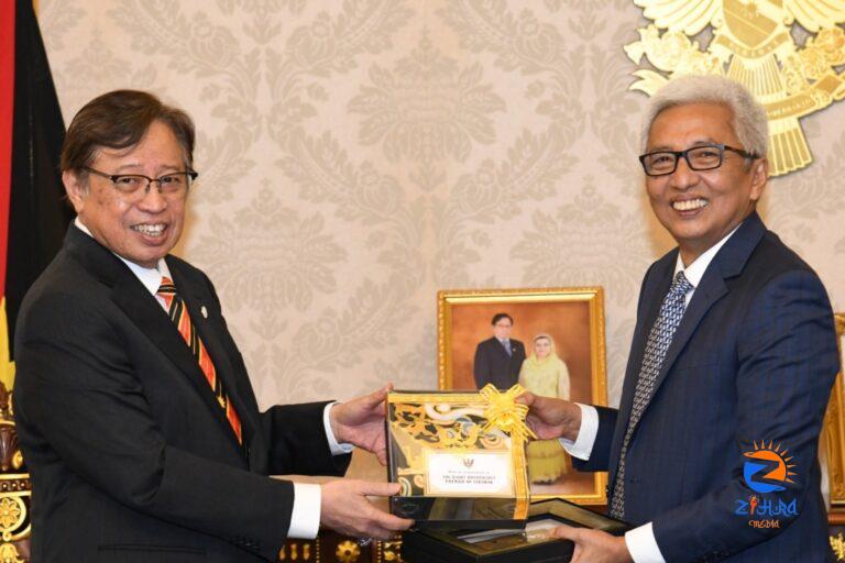 Sarawak Premier receives courtesy call from Indonesian ambassador