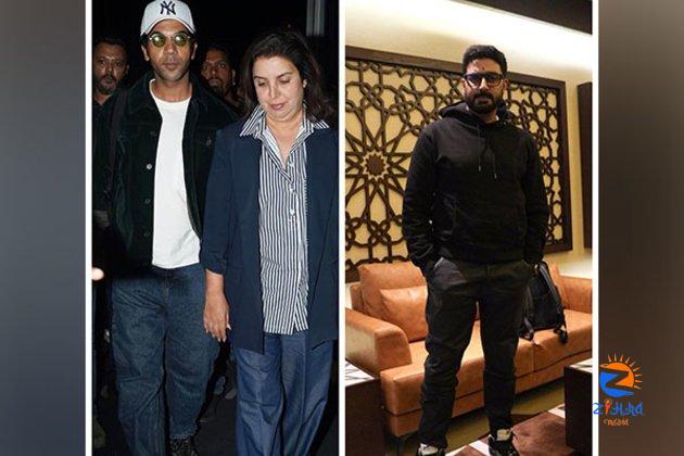 Abhishek Bachchan, Farah Khan, RajKummar Rao arrive in Abu Dhabi