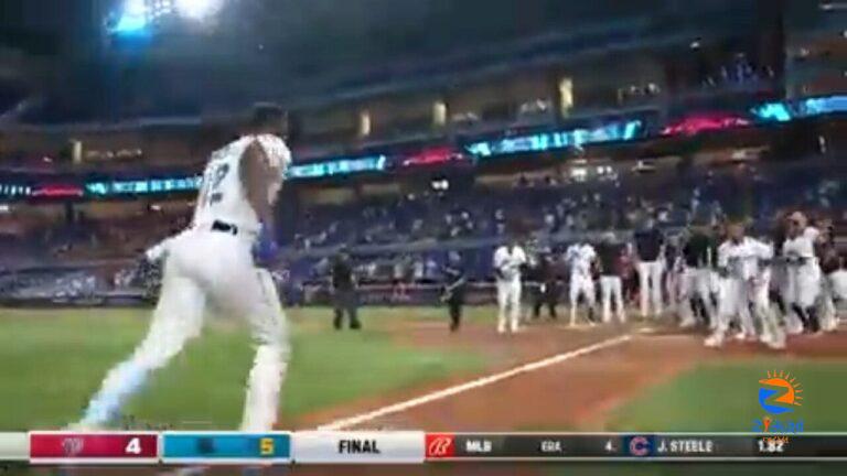 Marlins' Jorge Soler launches a walk-off, two-run home run to beat the Nationals