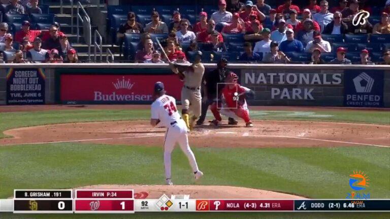 Padres' Trent Grisham smacks a two-run homer to grab lead against Nationals