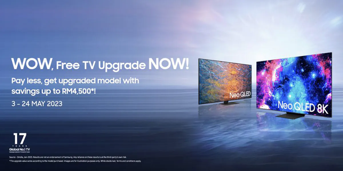 Upgrade Your Samsung QLED TV For Free & Save Up To RM4,500