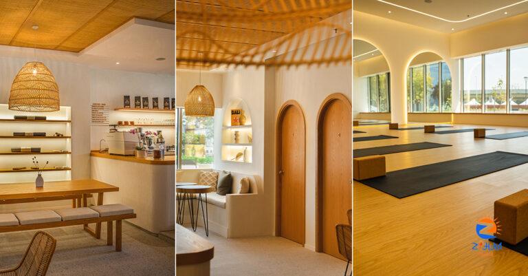 This lovely new yoga studio offers classes, a vegan cafe, and a community feel