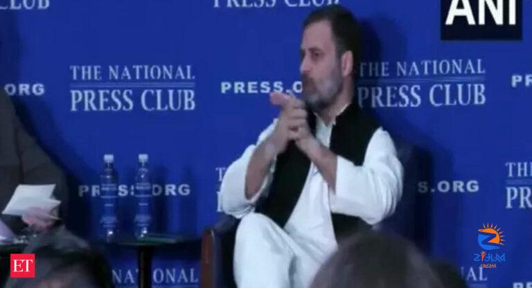 opposition: “Opposition is well united, a bit of give and take is required”: Rahul Gandhi in Washington DC