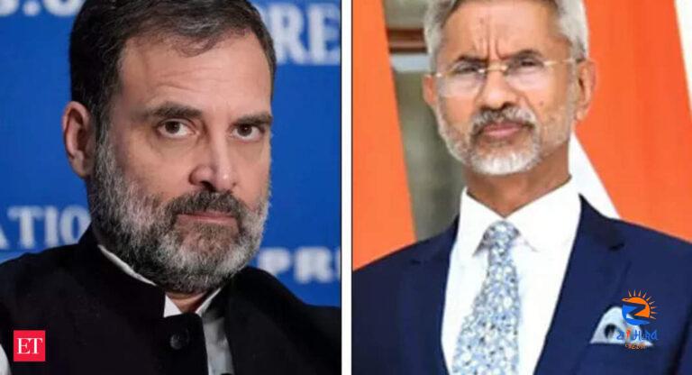 rahul gandhi: ‘Watch me when I go back home…’: EAM Jaishankar on Rahul Gandhi’s remarks in US – The Economic Times Video