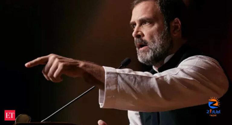 ‘PM Modi is driving Indian car looking into rear-view mirror, it’s crashing’: Rahul Gandhi – The Economic Times Video