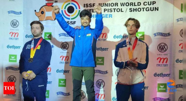 ISSF Junior World Cup: Dhanush Srikanth wins India’s third gold | More sports News