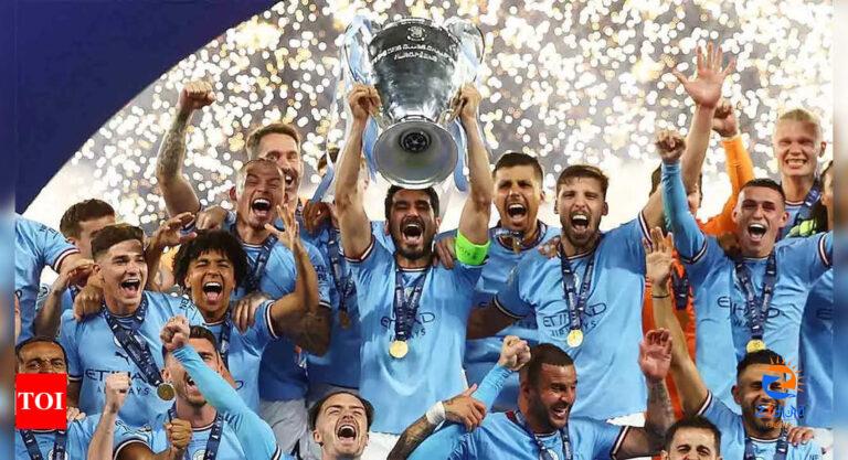 Manchester City complete rare treble in football | Football News