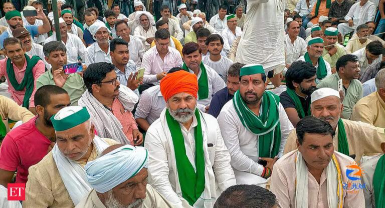 msp: Haryana farmers hold mahapanchayat, disrupt traffic on Delhi-Chandigarh highway