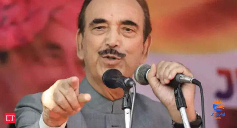 ‘No party is raising voice…’: Ghulam Nabi Azad questions ‘silence’ on elections in J&K