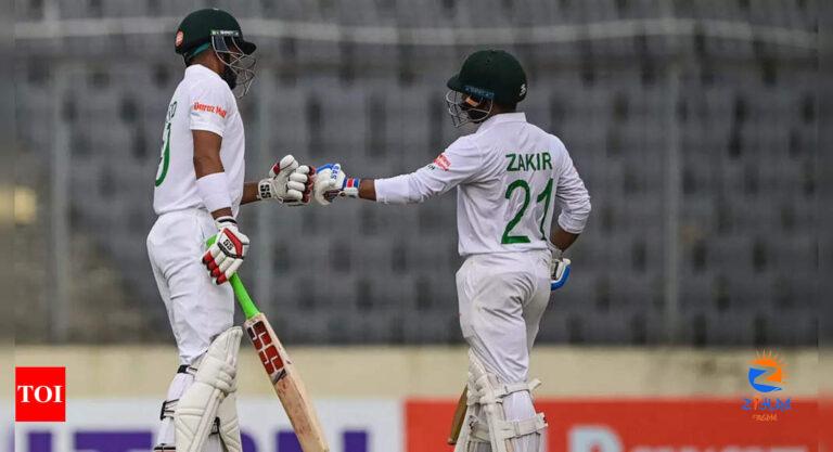 Zakir Hasan, Najmul Hossain fifties give Bangladesh huge lead over Afghanistan in one-off Test