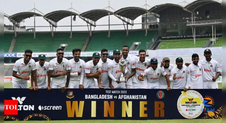 One-off Test: Bangladesh trounce Afghanistan by 546 runs for their biggest ever Test victory | Cricket News