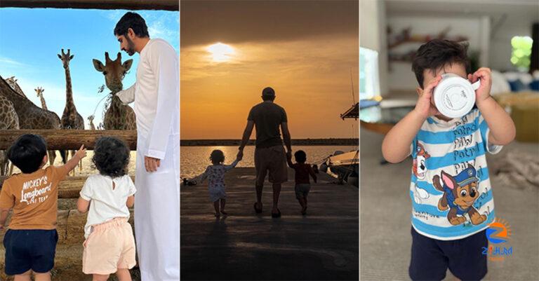 All the times Sheikh Hamdan shared adorable pictures with his children