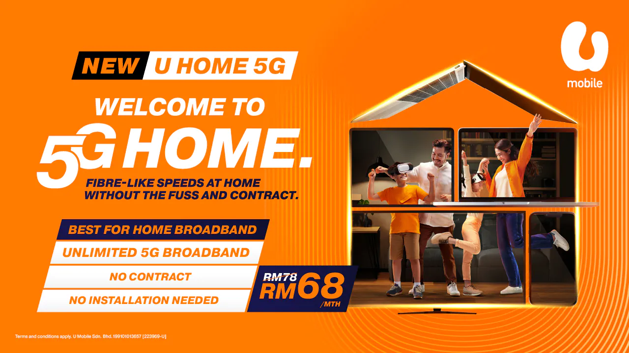 U Mobile Launches U Home 5G Contract-Free Home Broadband