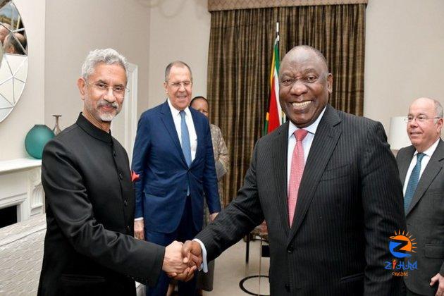 Jaishankar calls on South Africa’s President on sidelines of BRICS meeting