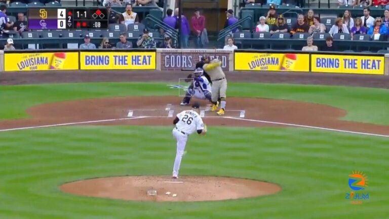 Padres' Gary Sánchez clobbers a two-run homer against the Rockies to extend the lead