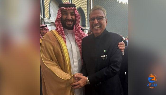 President Alvi, Saudi crown prince share ‘affectionate smile’