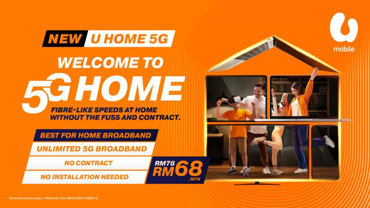 Upgrade Your Home WiFi With U Home 5G & Experience Fibre-Like Speeds With Nationwide Coverage