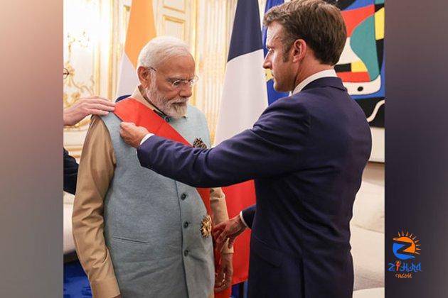 PM Modi conferred with France’s highest award, ‘Grand Cross of the Legion of Honour’