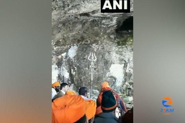 Morning Aarti performed at Shri Amarnath Cave Shrine; 62-day-long Yatra culminates today