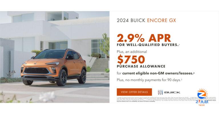 Carl Black Roswell is offering a purchase allowance for the 2024 Buick Encore GX