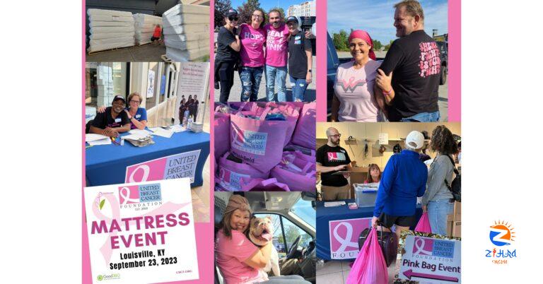 United Breast Cancer Foundation’s Mattress and Pink Bag Event Gifts Tempur-Pedic® Mattresses and other helpful items to Breast Cancer Patients and Survivors