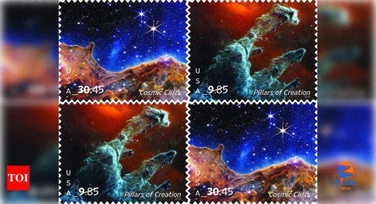 US Postal Service release stamps featuring NASA webb images