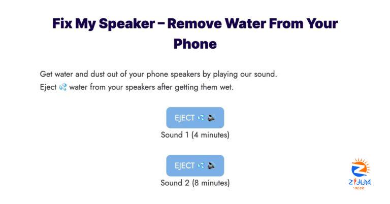 Innovative Web Tool ‘Water Out of Speaker’ Launches, Resolving Everyday Smartphone Dilemmas