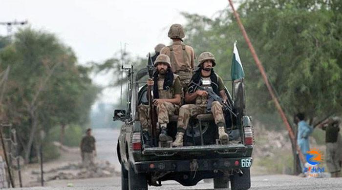 Four soldiers martyred, nine terrorists killed in Balochistan shootouts