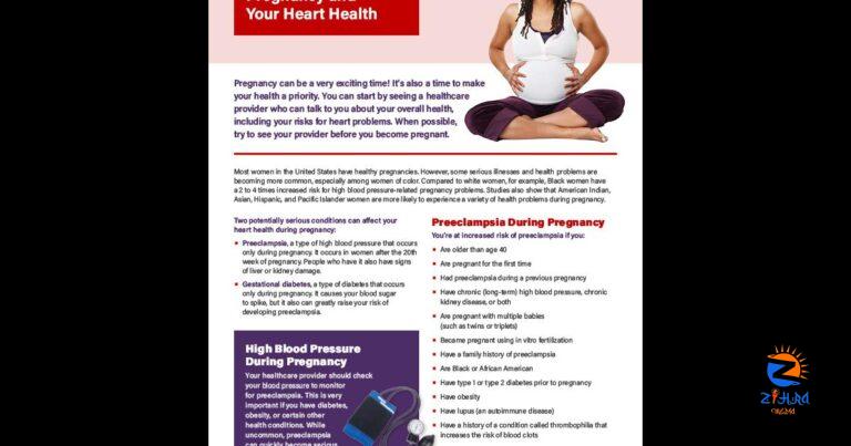 Pregnancy and Your Heart Health Fact Sheet