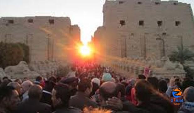 Sun aligns on Karnak Temple in coincidence with summer season