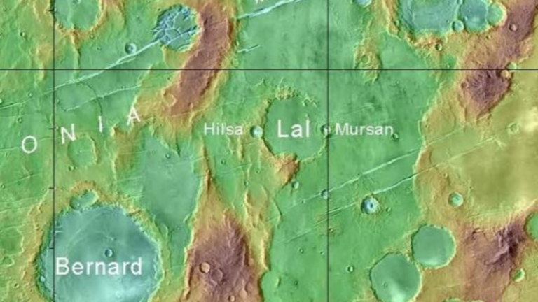 Mursan, Hilsa: Scientists name craters on Mars after cities in UP and Bihar