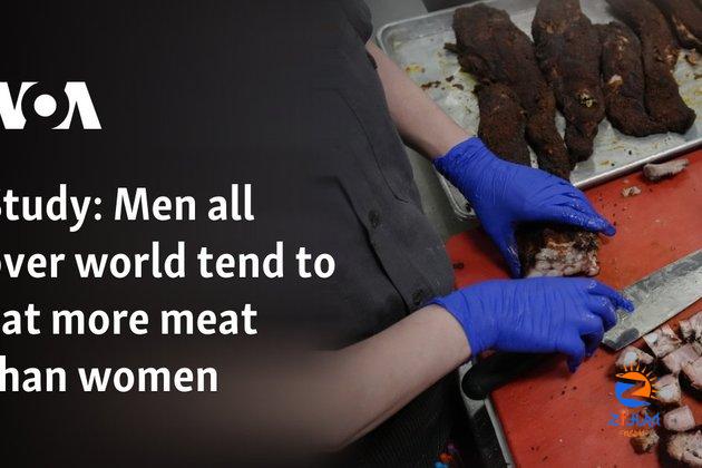 Men all over world tend to eat more meat than women