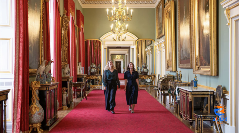 Photos – Buckingham Palace is opening up the room behind its famous balcony to the public for the first time