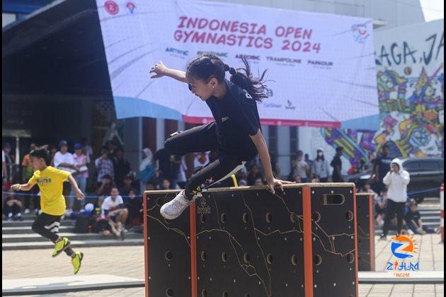 (SP)INDONESIA-JAKARTA-PARKOUR-INDONESIA OPEN GYMNASTICS 2024